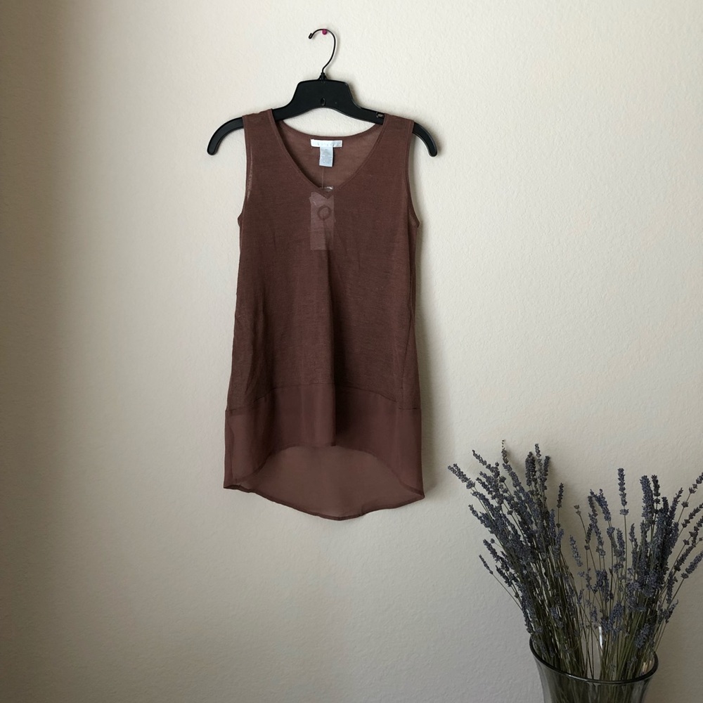 Design History Brick red sleeveless top